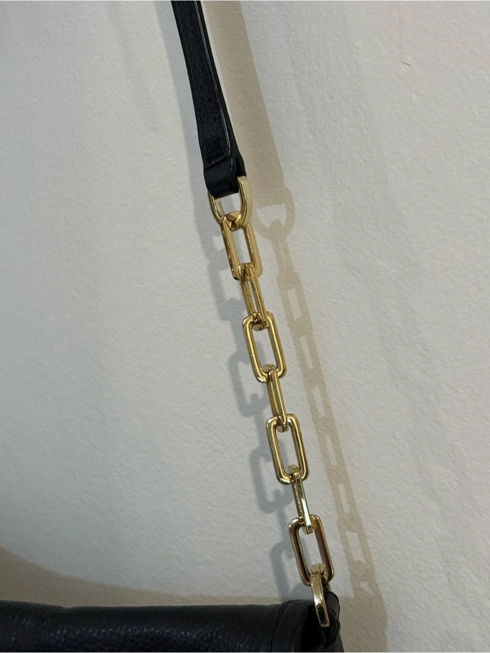 Tory Burch Black Leather Crossbody Bag - Gold Hardware